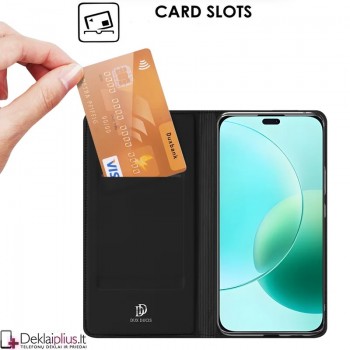 Dux Ducis Skin Pro dirbtinės odos dėklas - juodas (Huawei Honor 400 Lite) Dux Ducis Skin Pro dirbtinės odos dėklas - juodas (Huawei Honor 400 Lite)